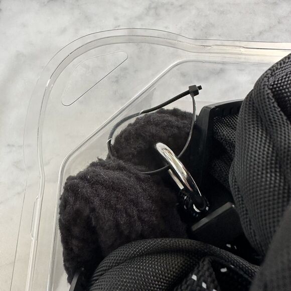 New SPORN Stop Pull Dog Training Harness Large/XL Necks 16-24" Black w/ Pouch - Picture 5 of 5